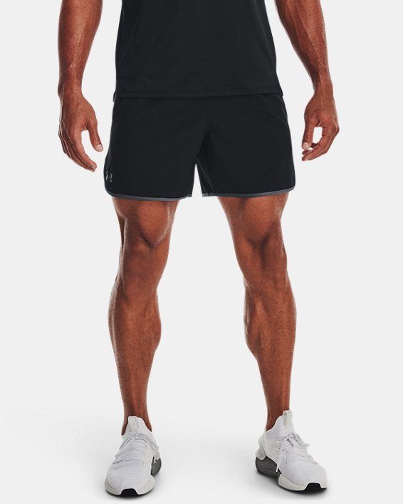 Men's UA HIIT Woven 6" Shorts in Black image number 0